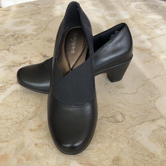 Easy Spirit Catava Comfort Leather Loafer Pumps - Picture 2 of 13